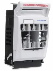 Isolating fused switch for panel mounting Apator RBK00 63-823333-011, 690V 160A, cable terminals 4–70 mm²