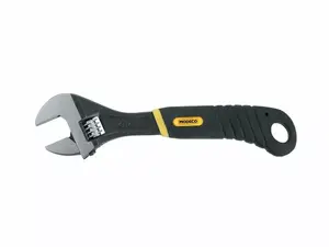 Adjustable Wrench MODECO 250 mm, Swedish type, rubber handle (MN-53-110)