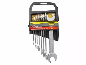 Wrench set MODECO MN-50-238 — 8-piece open-end wrenches 6–22 mm