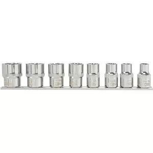 Socket set 1/2" spline 10–24 mm, 8 pieces — NEO tools 08-651