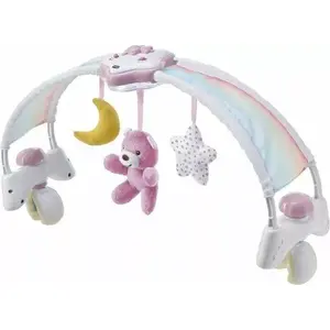 Игровая панель для кроватки CHICCO Rainbow Sky розовая — панель для детской кровати, модель CHICZ-100