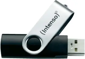 USB флеш-память Intenso 8 ГБ USB Type-A 2.0 Черная Серебристая
