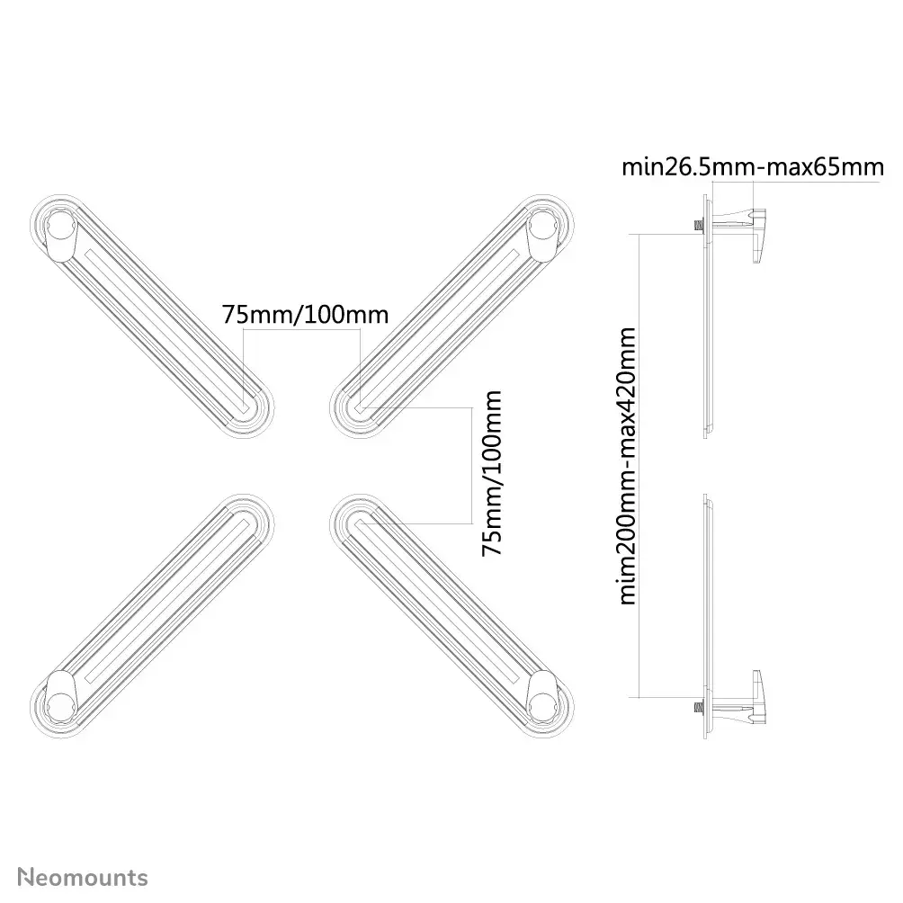 Neomounts VESA adapter plate FPMA-VESANON Photo 4