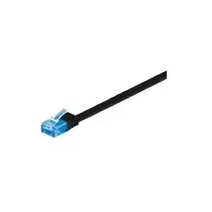 Сетевой кабель Microconnect V-UTP6A01S-FLAT RJ-45 Cat6a 1м Черный