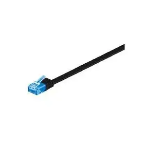 Microconnect V-UTP6A03S-FLAT networking cable Black 3 m Cat6a U/UTP