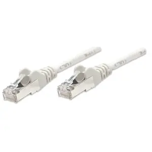Network patch cable INTELLINET Cat5e 2 m, F/UTP shielded, CCA conductors, RJ45 connectors, grey