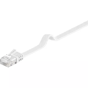 Networking Cable Microconnect V-UTP602W-FLAT U/UTP Cat6 2m White