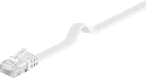Сетевой кабель MicroConnect Cat6 U/UTP плоский RJ-45 штекер - RJ-45 штекер 7 м белый