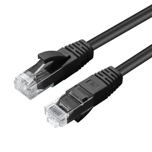 Сетевой кабель MicroConnect UTP6003S Cat6 U/UTP RJ-45 штекер на RJ-45 штекер круглый 10000 Мбит/с черный
