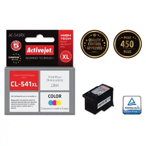 Ink cartridge ActiveJet AC-541RX Color compatible for Canon CL-541 XL — 18 ml dye-based, high (XL) yield, cyan/magenta/yellow, single pack