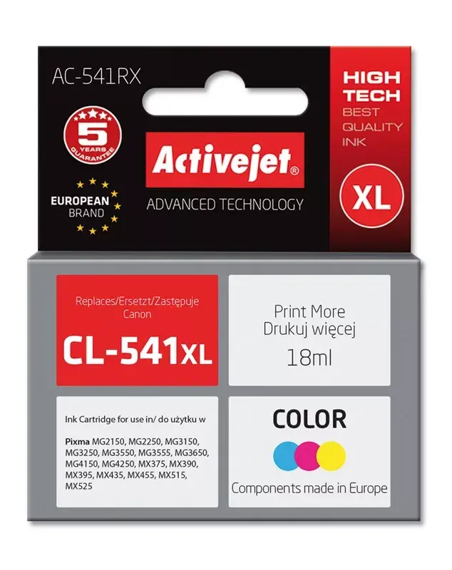 ActiveJet AC-541RX Color ink cartridge for Canon CL-541 XL Photo 2