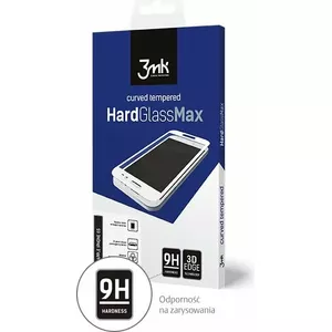 Защитное стекло 3MK FullScreen Glass HardGlass Max для iPhone 6 Plus, толщина 0,33 мм, белая рамка