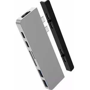 Docking Hub HyperDrive Duo USB-C HD28C-GRAY — USB-C multiport adapter, compact desktop replikator