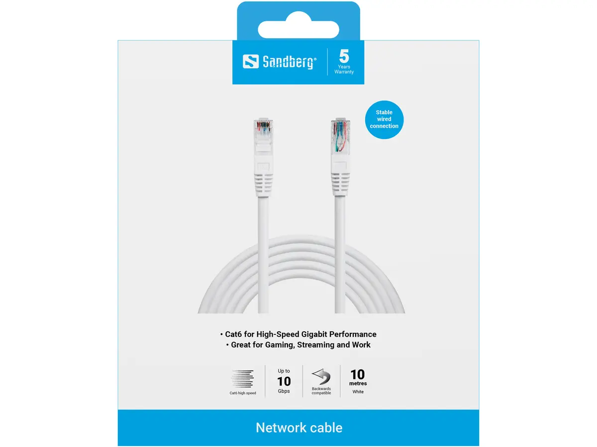 Сетевой кабель Sandberg UTP Cat6 10 м Photo 2