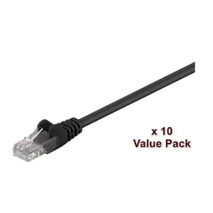 Сетевой кабель Microconnect V-UTP507SVP черный 7 м Cat5e U/UTP