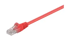 Сетевой кабель MicroConnect B-UTP50025R Cat5e U/UTP RJ-45 круглая форма 1000 Мбит/с красный
