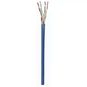 Network bulk Cat5e cable INTELLINET 305 m, 24 AWG solid, F/UTP, blue