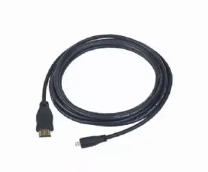 HDMI cable GEMBIRD 1.8 m – HDMI Type A (male) to Micro HDMI Type D (male), gold-plated contacts, black