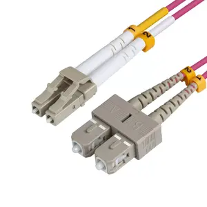 Сетевой кабель Microconnect FIB422005P LC SC OM4 5 м Фиолетовый