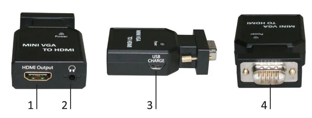 Video signāla pārveidotājs MicroConnect MC-CONMVGAHM Mini