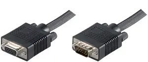 Кабель VGA Microconnect MONGH10B 10 м VGA (D-Sub) штекер/гнездо Черный