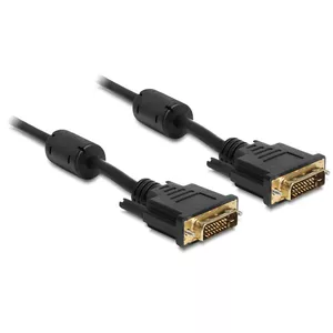 DVI cable DeLOCK 83192 5 m DVI-D Black
