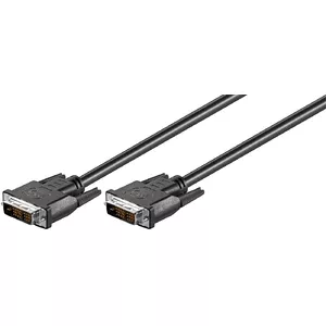 DVI cable Microconnect MONCCS1 1 m DVI-D Black