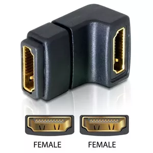 Адаптер HDMI female 90° вниз DeLOCK 65075
