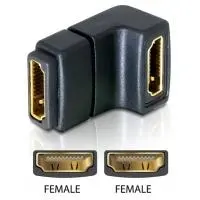 Adapteris HDMI female 90° uz leju