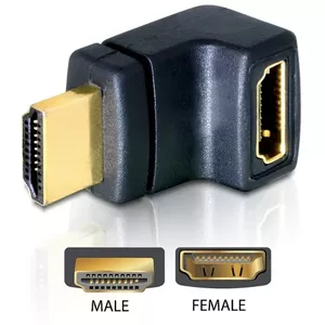 HDMI Connector DeLOCK 65072 HDMI Plug to HDMI Socket 90° Top