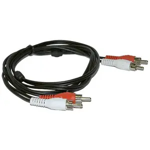 Аудиокабель MicroConnect 2 x RCA штекер на 2 x RCA штекер 1.5 м черный