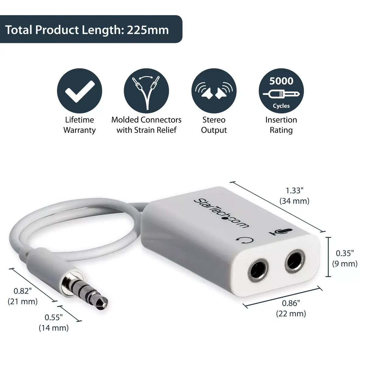 Headset Adapter StarTech.com MUYHSMFFADW Photo 8