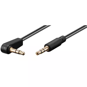 Microconnect AUDLL05A audio kabelis 0,5 m 3.5mm Melns