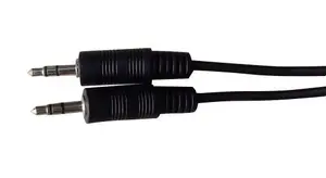 Аудиокабель MicroConnect AUDLL2 2 м 3.5мм штекер-штекер позолоченные контакты черный