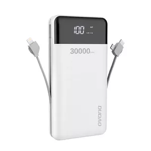 Внешний аккумулятор Dudao K1Max 30000мАч со встроенными кабелями Photo 1