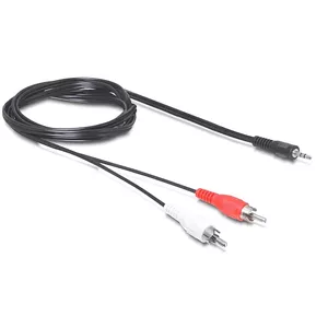 DeLOCK 84000 audio kabelis 1,5 m 2 x RCA 3.5mm Melns