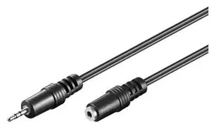 MicroConnect 33723 Audio kabelis 2 m 2.5mm vīrietis pret 2.5mm sieviete melns