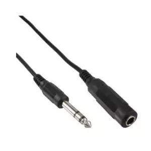 Аудиокабель Microconnect AUDNU5 5м 6.35мм Черный
