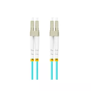 Fibre optic cable LANBERG FO-LULU-MD31-0010-TQ 1 m OM3 LC–LC Aqua