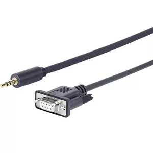 Vivolink PROMJDSUB9-25 Сериал кабель Черный 25м 3.5mm D-Sub DB-9