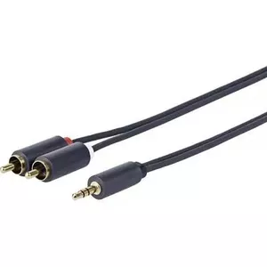 Аудиокабель Vivolink PROMJRCA5 5м 3.5мм 2 x RCA Черный