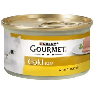 Влажный корм для кошек Gourmet, взрослым, курица, 85 г (консервa)