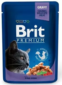 Корм для кошек Brit Premium с треской (Cod Fish) - BRIT PREMIUM KATĖMS COD FISH