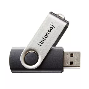 Intenso Basic Line USB zibatmiņa 16 GB USB Type-A 2.0 Melns, Sudrabs