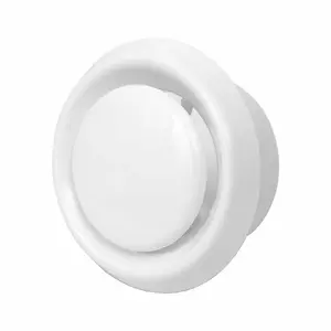 Универсальный пластиковый диффузор EUROPLAST VD100 для систем вентиляции, 100 мм