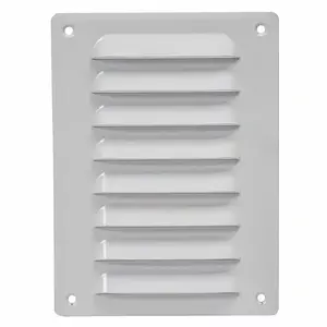 Вентиляционная решетка металлическая EUROPLAST MR1419 140x190 мм белая