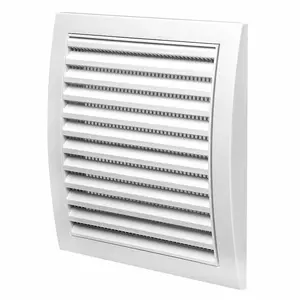 EUROPLAST N12R Plastic Ventilation Grille with Adjustable Cover 190x190mm