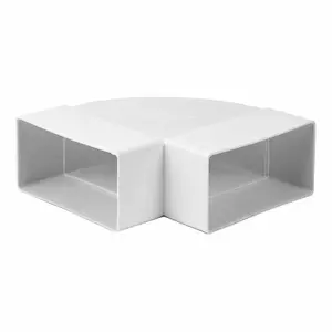 EUROPLAST KLH Horizontal Elbow for 110x55 mm Flat Ventilation Duct