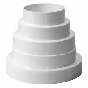 Reducer (pipe reducer) EUROPLAST VA80 — concentric reducer D80→100→125→150 for plastic ventilation and ducting