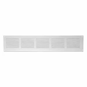 EUROPLAST MR5010 metāla ventilācijas restes 500x100 mm, baltas